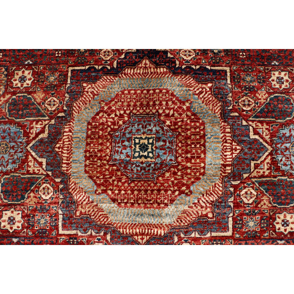 Bokara Rug Co., Inc. Handwoven HighQuality Light Blue/Red/Beige Area